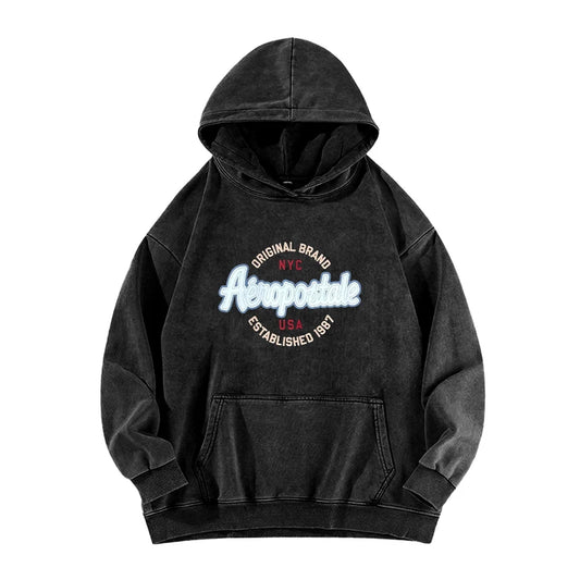 Graphic Sweatshirts For Men New Autumn And Winter Fashionable Casual Sports Loose Large Logo Pattern Printed Long Sleeve Hoodies