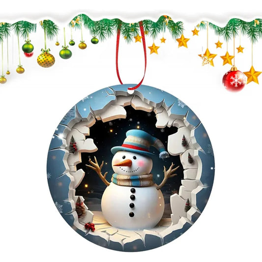 Wooden Christmas Tree Decorations, Festive Holiday Ornaments for Home Decoration, Perfect Gift Idea for Christmas Celebrations