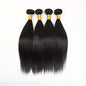 4 Bundles 15A Peruvian Straight Hair Virgin Human Hair Weave 100% Unprocessed 100g Per Bundle Double Weft Can Be Dyed and Bleached 4pcs Natural Black
