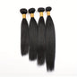 4 Bundles 15A Peruvian Straight Hair Virgin Human Hair Weave 100% Unprocessed 100g Per Bundle Double Weft Can Be Dyed and Bleached 4pcs Natural Black