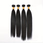 4 Bundles 15A Peruvian Straight Hair Virgin Human Hair Weave 100% Unprocessed 100g Per Bundle Double Weft Can Be Dyed and Bleached 4pcs Natural Black