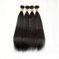 4 Bundles 15A Peruvian Straight Hair Virgin Human Hair Weave 100% Unprocessed 100g Per Bundle Double Weft Can Be Dyed and Bleached 4pcs Natural Black