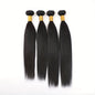 4 Bundles 15A Peruvian Straight Hair Virgin Human Hair Weave 100% Unprocessed 100g Per Bundle Double Weft Can Be Dyed and Bleached 4pcs Natural Black