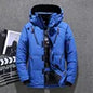 2025 Quality Solid Jacket Men Hooded Winter Puffer Jacket Orange Down Feather Jacket