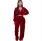 New Season 2022 Solid Color Thick Jogging Suit Women Two Piece Sweat Suits Custom Women Winter Sets