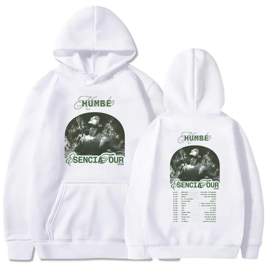 Singer Graphic Hoodies 2024 Esencia Tour Humbe Sweatshirts Hooded Fleece Men/Women Sweatshirts Heavy Mental Style Unisex Clothes
