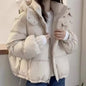2025 New Winter Puffer Jacket Women Warm Parkas Solid Long Sleeve Casual Cotton Padded Jacket Hooded Snow Wear Coat  Female