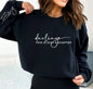 Darling This Is Just A Chapter Not The Whole Story Slogan Women Sweatshirt 2024 New Voguish Art Romance Valentine's Day Sweater