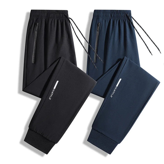 Joggers Man Breathable Quick Dry Sports Pants Spring Summer Drawstring Jogger Pants Men Sweatpants Fashion Casual Stretch Pants