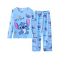 Kids Stitch Pajamas for Boys Girls Home Wear Kids Casual Sleepwear Long Sleeve Pajamas Bottoms Suit Christmas Gifts