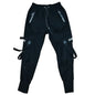 Joggers Cargo Pants for Men Casual Hip Hop Hit Color Pocket Male Trousers Sweatpants Streetwear Ribbons Techwear Pants