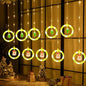 Christmas Led Decorative Lights Strip Star Curtain Lights Christmas Tree Lights String Festival Atmosphere Lights Star Lights