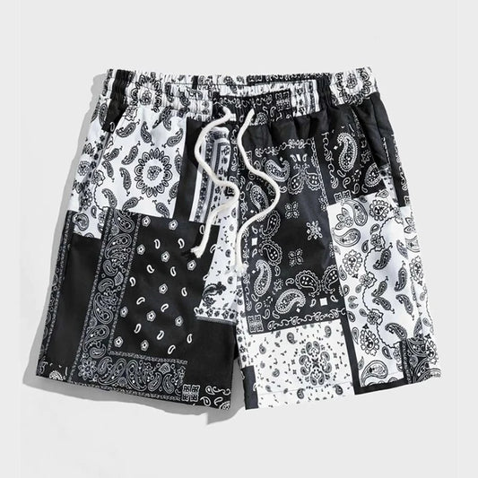 Summer Fashion Paisley Graphic Board Shorts Men Daily Casual Breathable Drawstring Beach Short Classic Art Pattern Short Pant