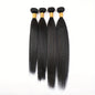 4 Bundles 15A Peruvian Straight Hair Virgin Human Hair Weave 100% Unprocessed 100g Per Bundle Double Weft Can Be Dyed and Bleached 4pcs Natural Black