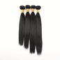 4 Bundles 15A Peruvian Straight Hair Virgin Human Hair Weave 100% Unprocessed 100g Per Bundle Double Weft Can Be Dyed and Bleached 4pcs Natural Black