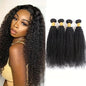 4 Bundles Afro Kinky Curly Hair 100% Unprocessed Virgin Human Hair Weave Bundles Natural Black Remy Hair Extensions Human Hair Curly Bundles